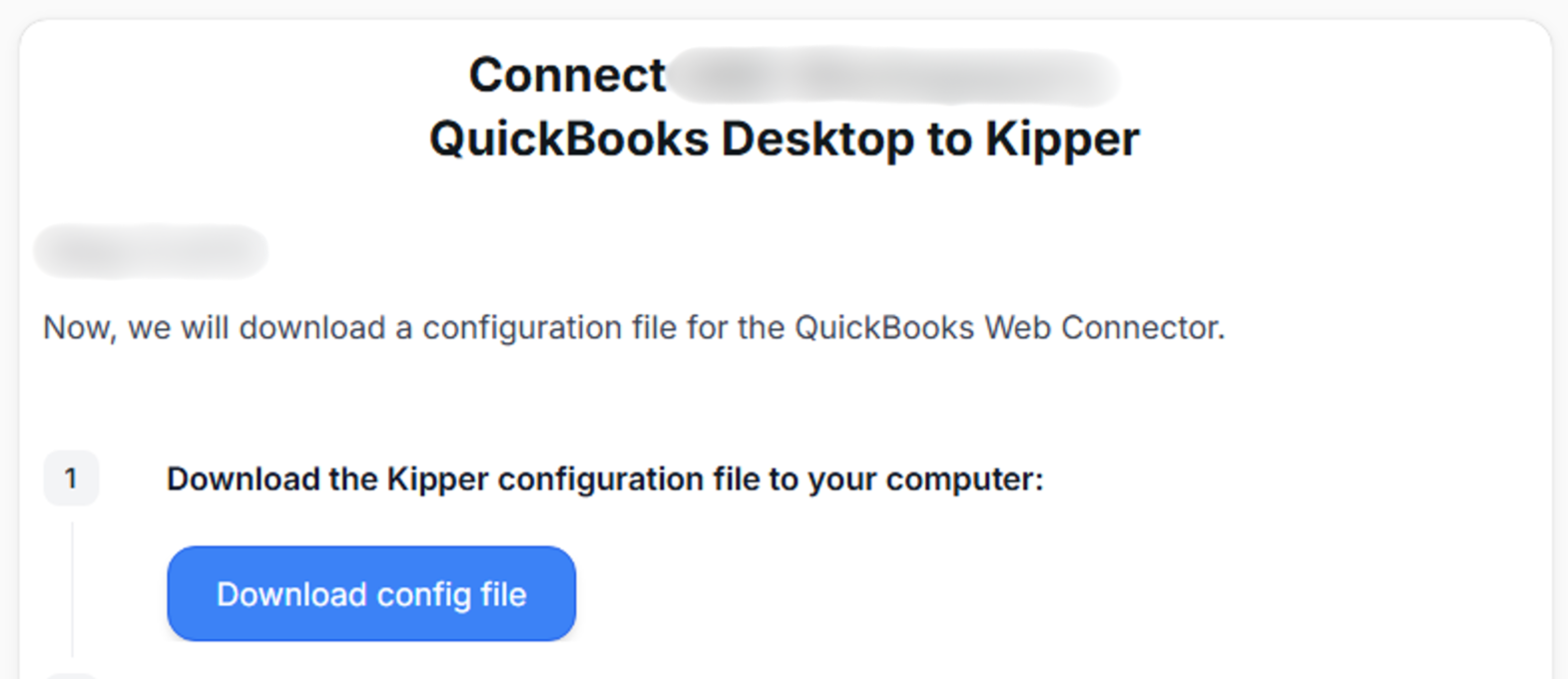 Download the Kipper configuration file